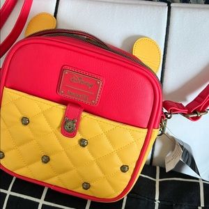 DISNEY LOUNGEFLY POOH BEE STUDS CROSSBODY